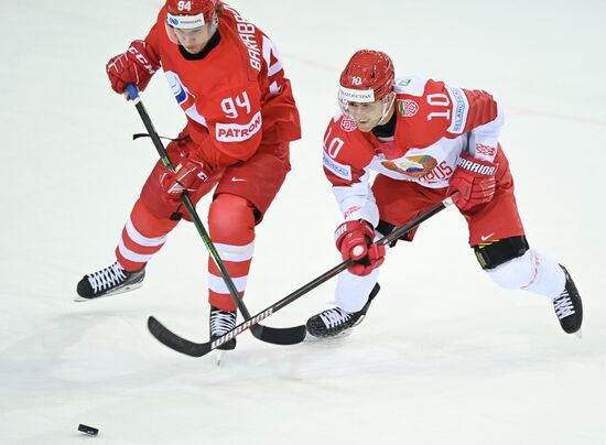 Latvia Ice Hockey Worlds Russia - Belarus