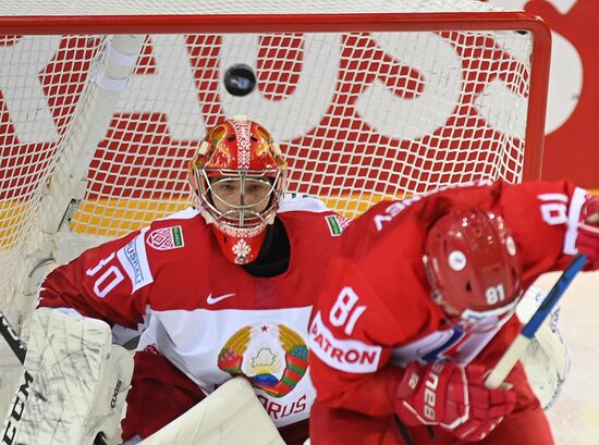 Latvia Ice Hockey Worlds Russia - Belarus