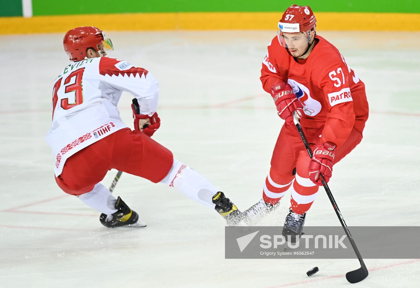 Latvia Ice Hockey Worlds Russia - Belarus