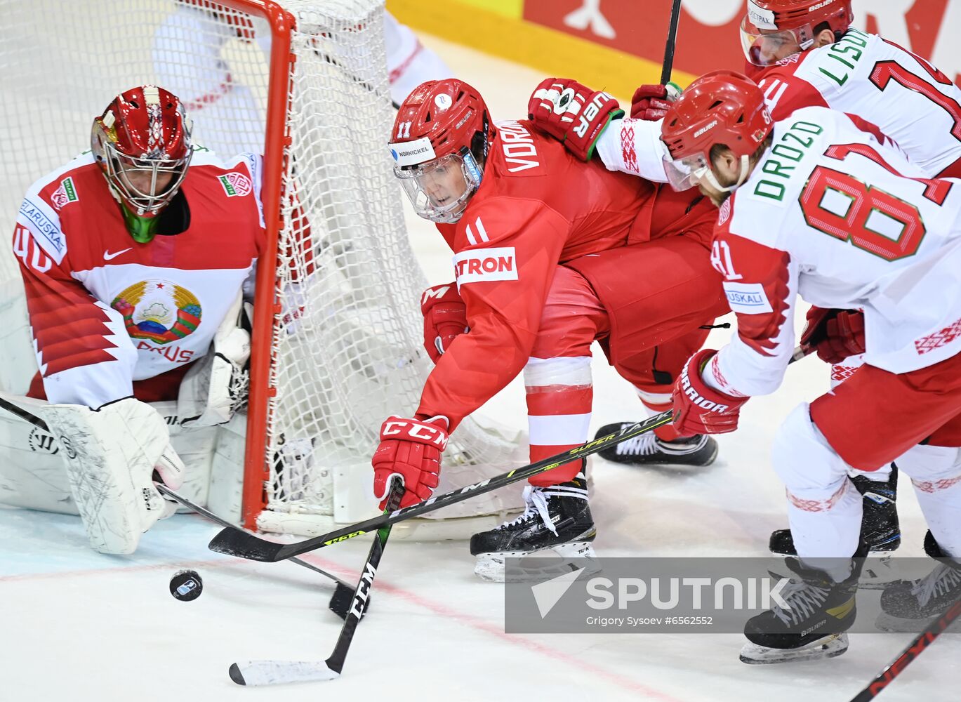 Latvia Ice Hockey Worlds Russia - Belarus