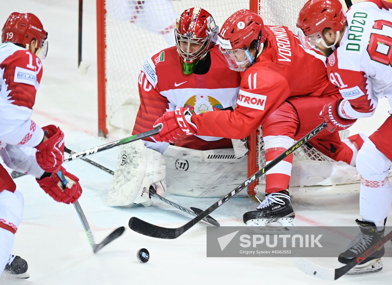 Latvia Ice Hockey Worlds Russia - Belarus