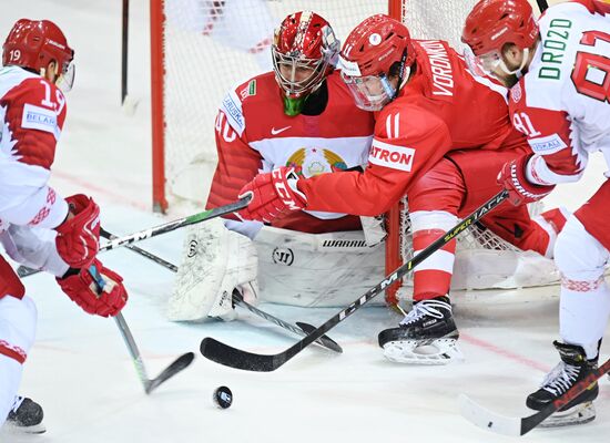 Latvia Ice Hockey Worlds Russia - Belarus