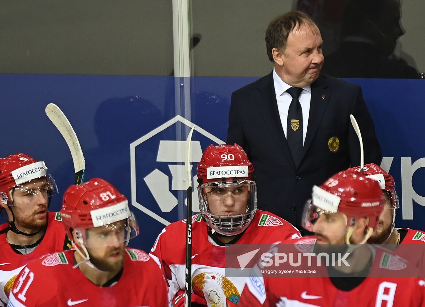 Latvia Ice Hockey Worlds Russia - Belarus