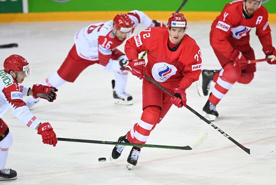 Latvia Ice Hockey Worlds Russia - Belarus
