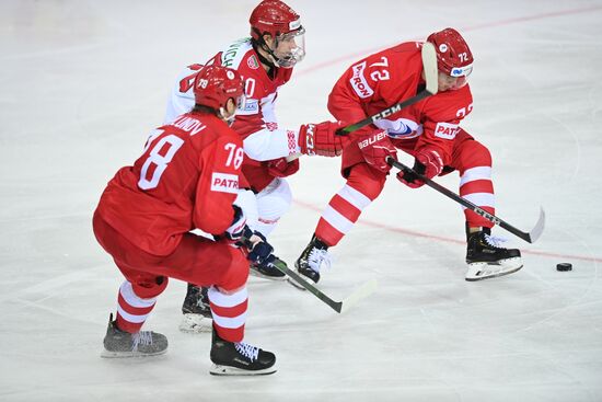 Latvia Ice Hockey Worlds Russia - Belarus