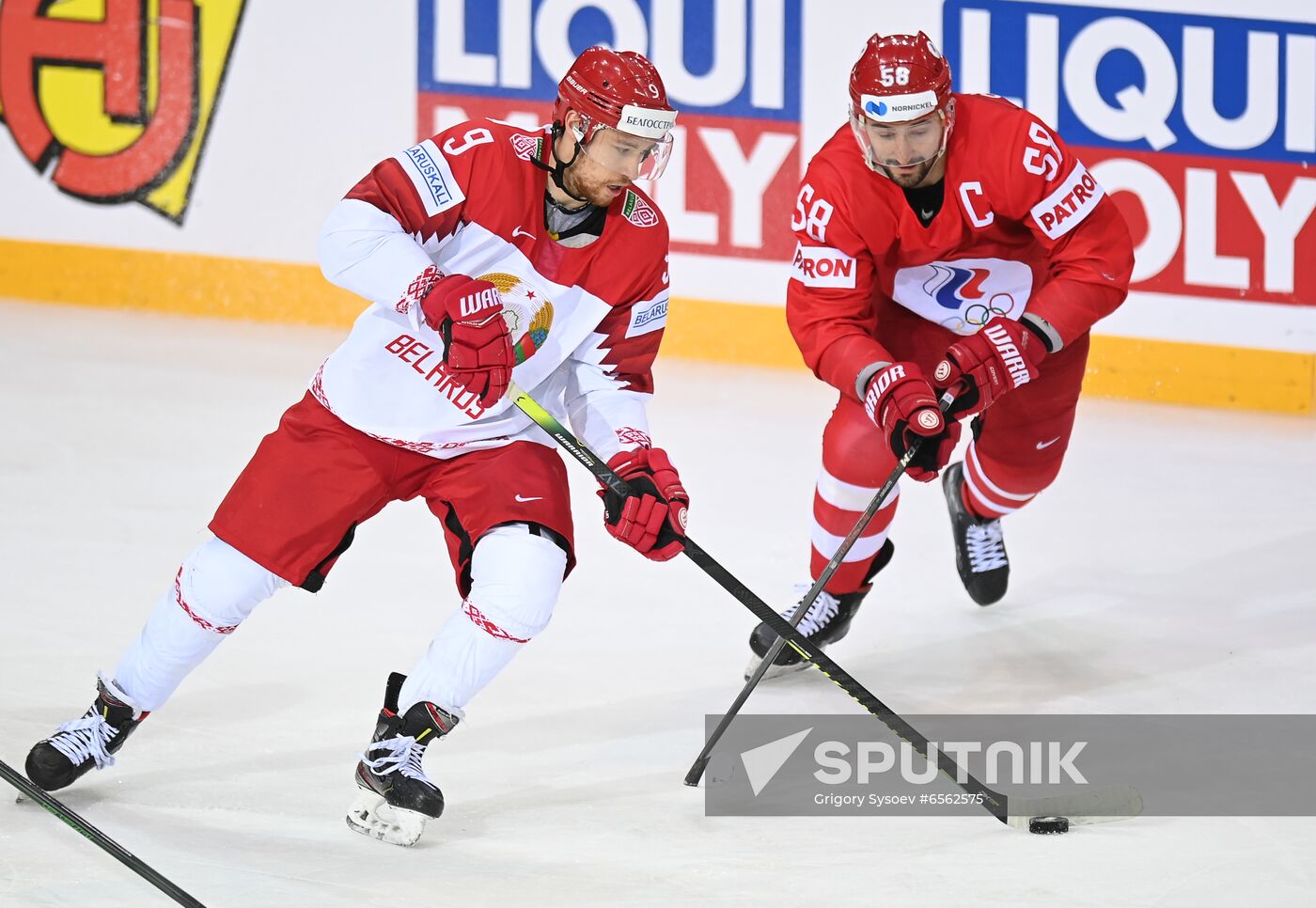 Latvia Ice Hockey Worlds Russia - Belarus