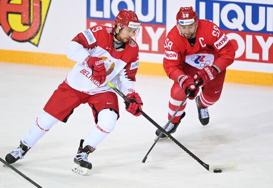 Latvia Ice Hockey Worlds Russia - Belarus
