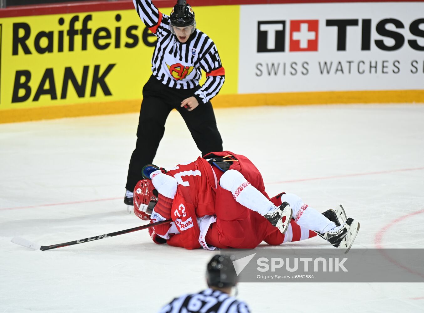 Latvia Ice Hockey Worlds Russia - Belarus