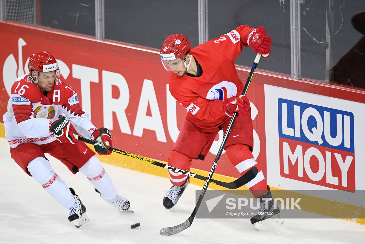 Latvia Ice Hockey Worlds Russia - Belarus