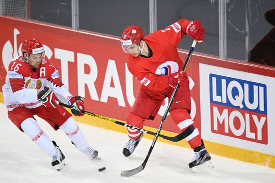 Latvia Ice Hockey Worlds Russia - Belarus