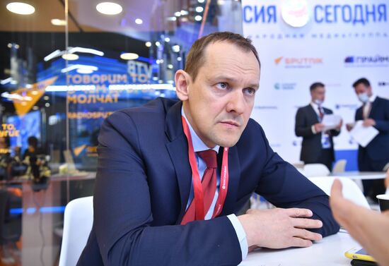 Russia SPIEF Rossiya Segodnya Exhibition Stall