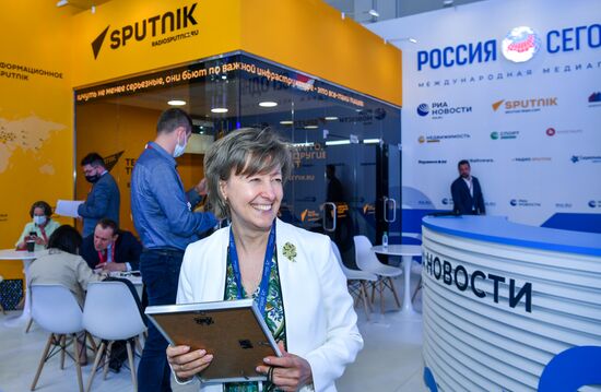 Russia SPIEF Rossiya Segodnya Exhibition Stall