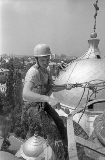 Restoration works at St. Catherine's Cathedral