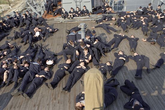 Students of Leningrad Nakhimov Naval School
