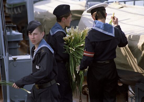 Students of Leningrad Nakhimov Naval School