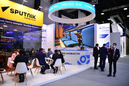 Russia SPIEF Rossiya Segodnya Exhibition Stall