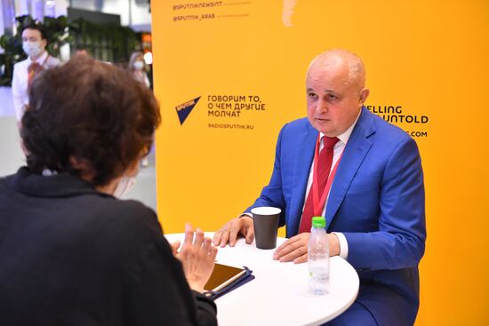 Russia SPIEF Rossiya Segodnya Exhibition Stall