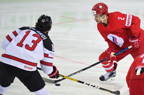 Latvia Ice Hockey Worlds Russia - Canada