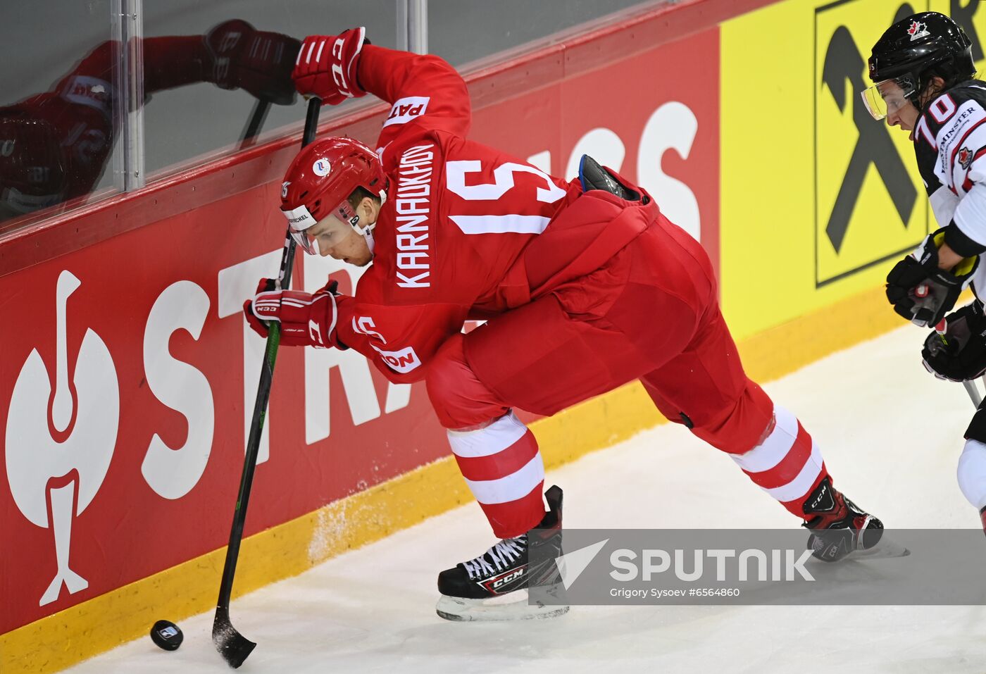 Latvia Ice Hockey Worlds Russia - Canada