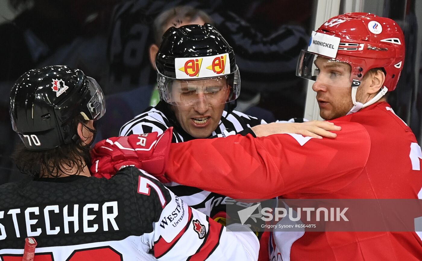 Latvia Ice Hockey Worlds Russia - Canada