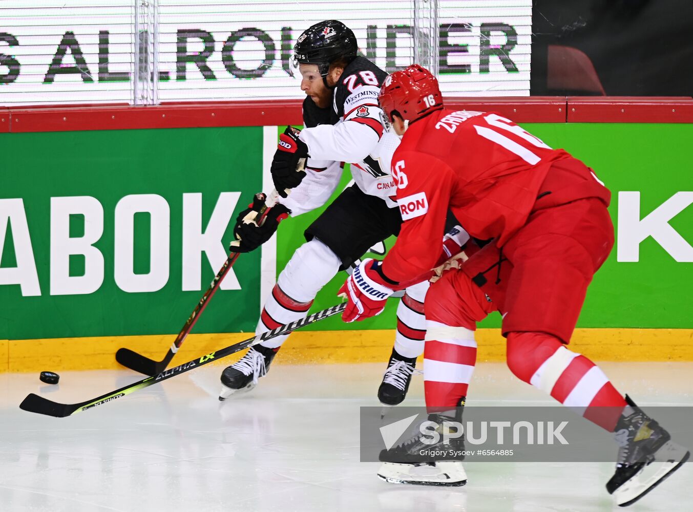 Latvia Ice Hockey Worlds Russia - Canada