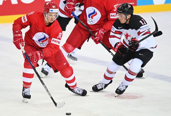 Latvia Ice Hockey Worlds Russia - Canada