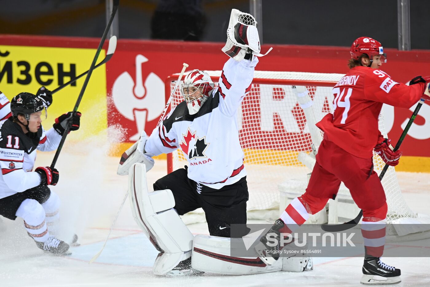Latvia Ice Hockey Worlds Russia - Canada