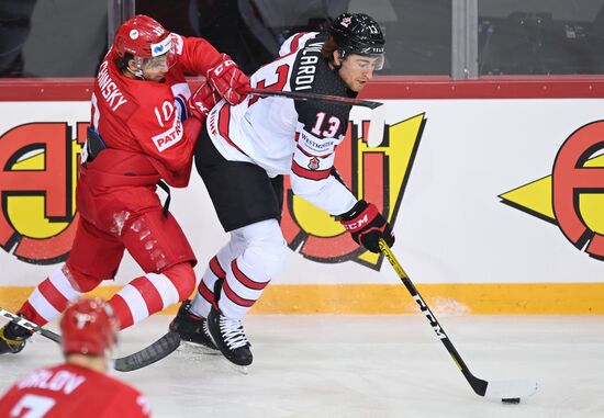 Latvia Ice Hockey Worlds Russia - Canada