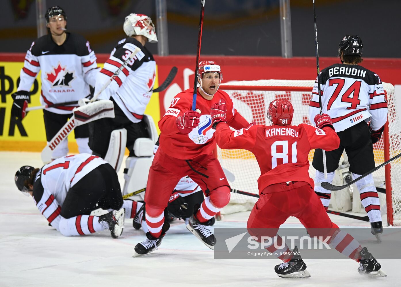 Latvia Ice Hockey Worlds Russia - Canada