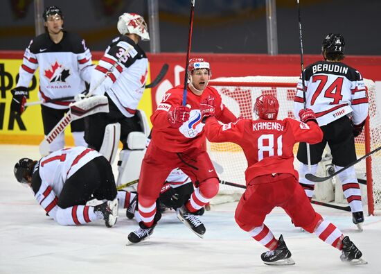 Latvia Ice Hockey Worlds Russia - Canada