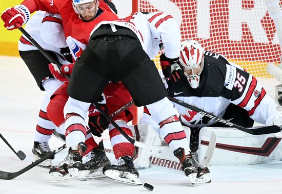 Latvia Ice Hockey Worlds Russia - Canada