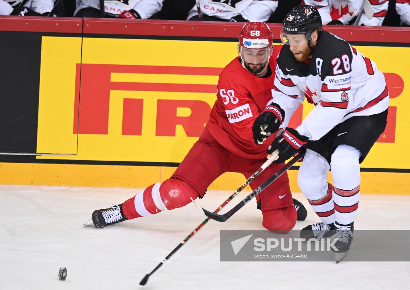 Latvia Ice Hockey Worlds Russia - Canada