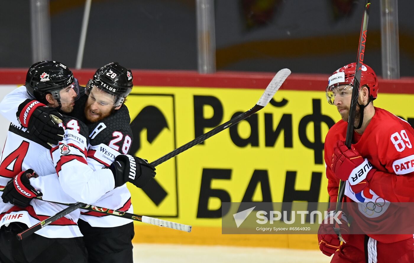 Latvia Ice Hockey Worlds Russia - Canada