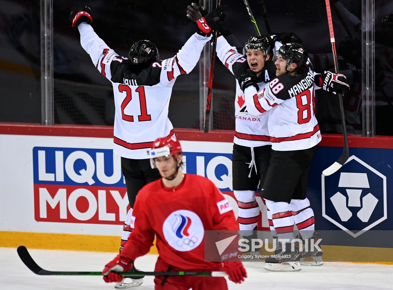 Latvia Ice Hockey Worlds Russia - Canada