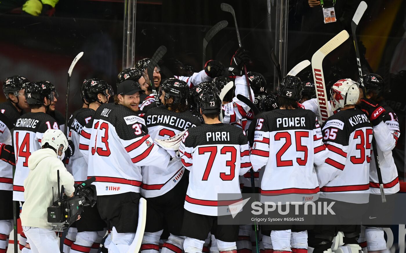 Latvia Ice Hockey Worlds Russia - Canada