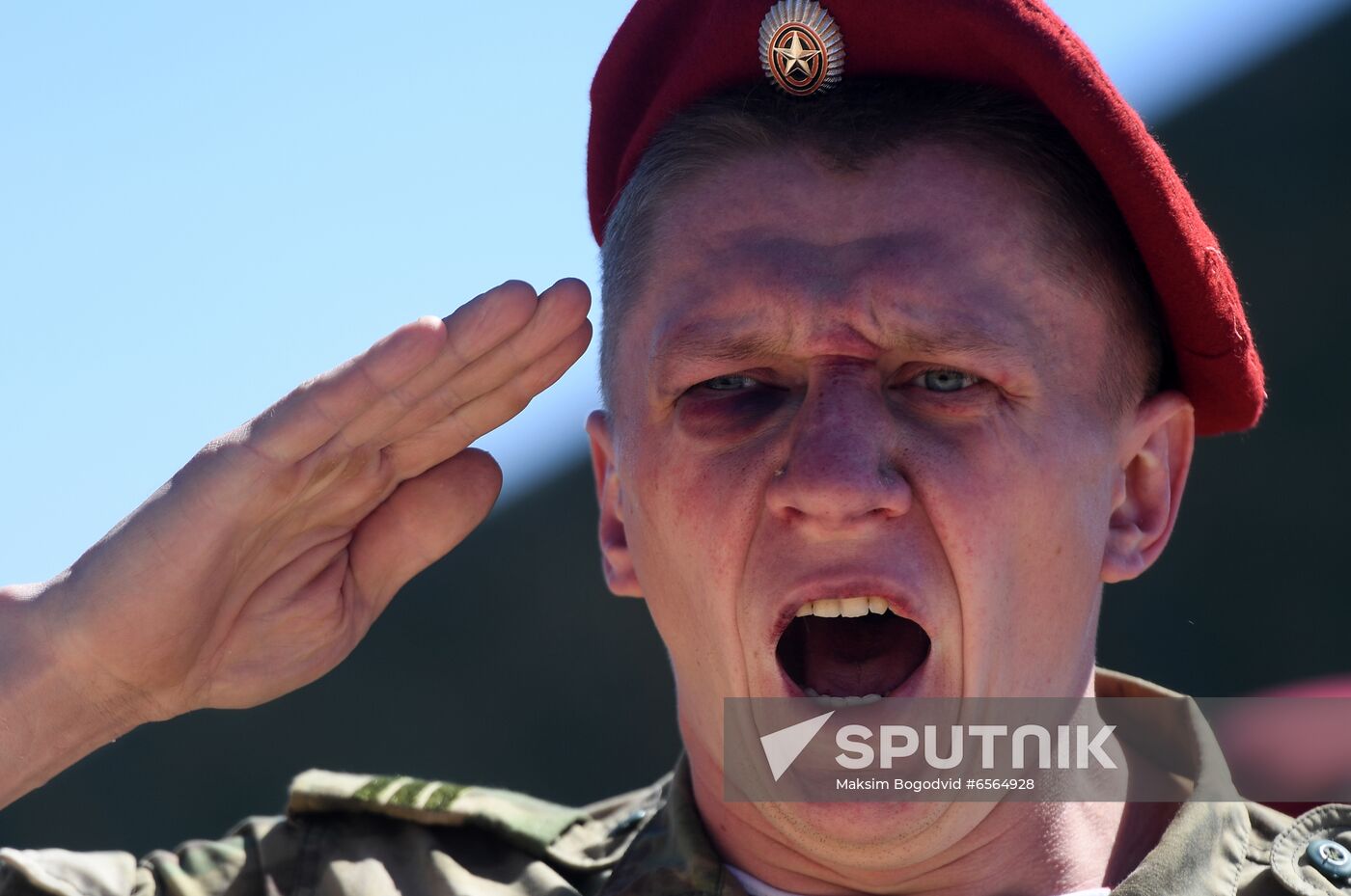 Russia National Guard Maroon Berets Exams