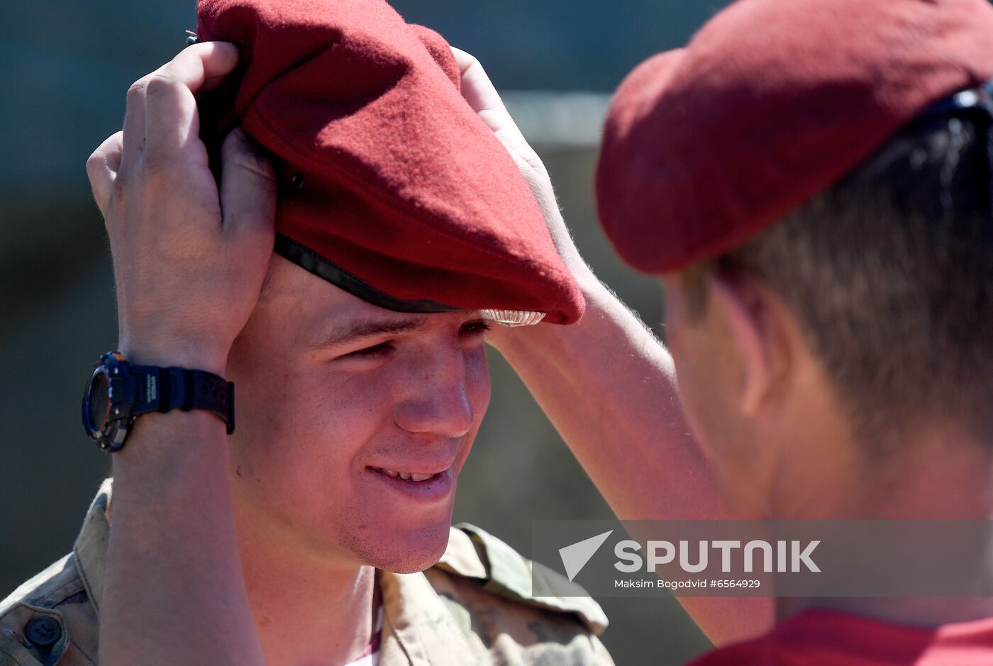 Russia National Guard Maroon Berets Exams