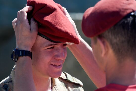Russia National Guard Maroon Berets Exams