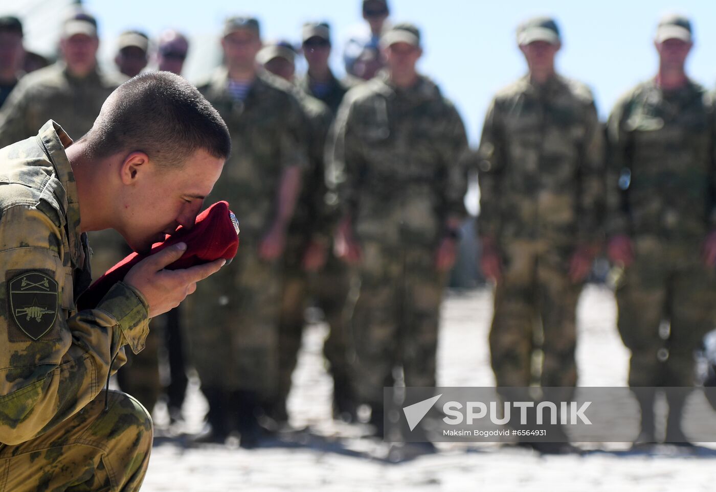 Russia National Guard Maroon Berets Exams