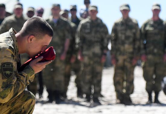Russia National Guard Maroon Berets Exams