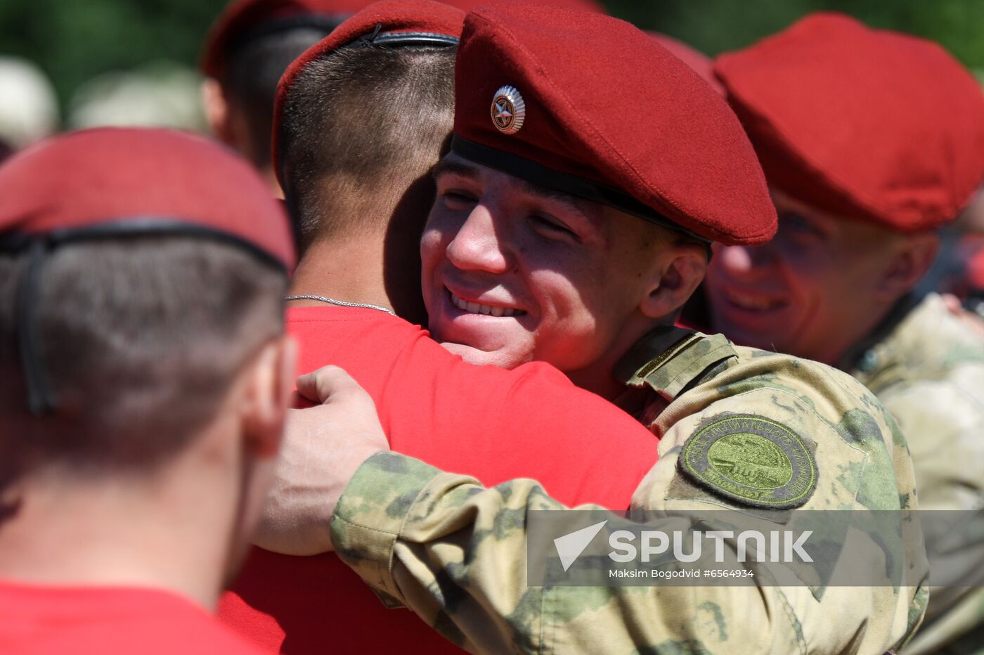 Russia National Guard Maroon Berets Exams