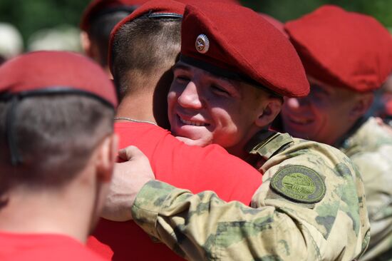 Russia National Guard Maroon Berets Exams