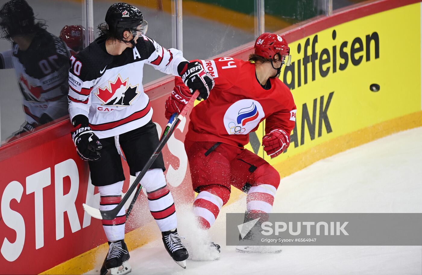 Latvia Ice Hockey Worlds Russia - Canada