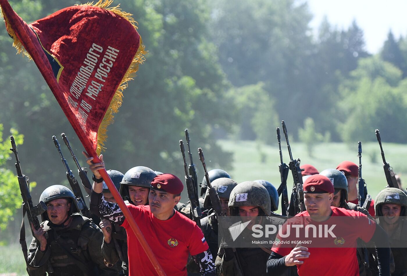 Russia National Guard Maroon Berets Exams