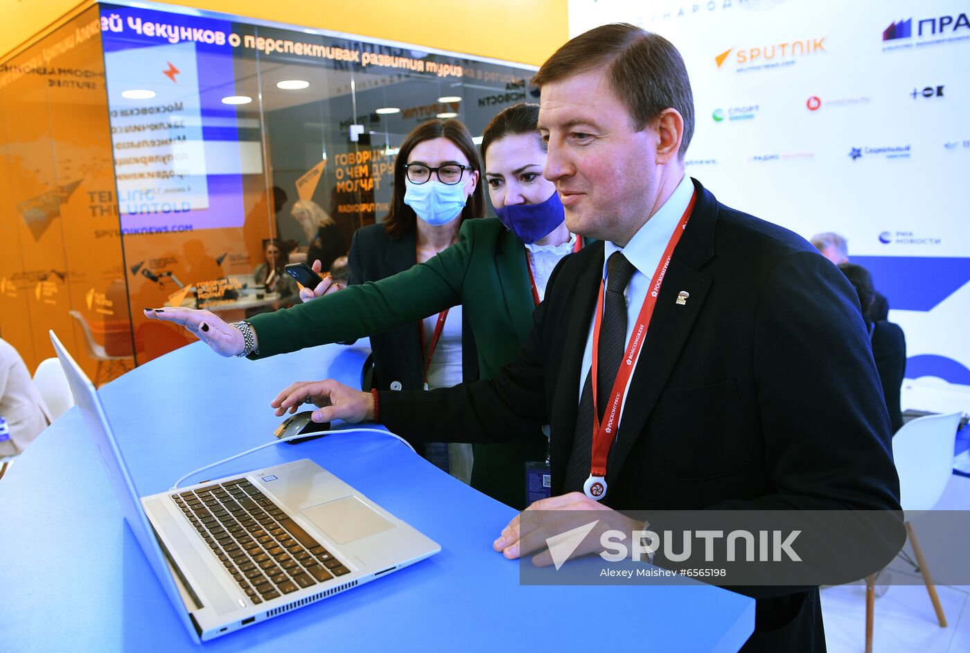 Russia SPIEF Rossiya Segodnya Exhibition Stall