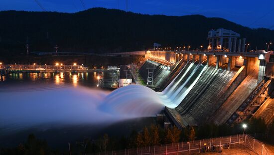 Russia Hydroelectric Station Water Discharge 