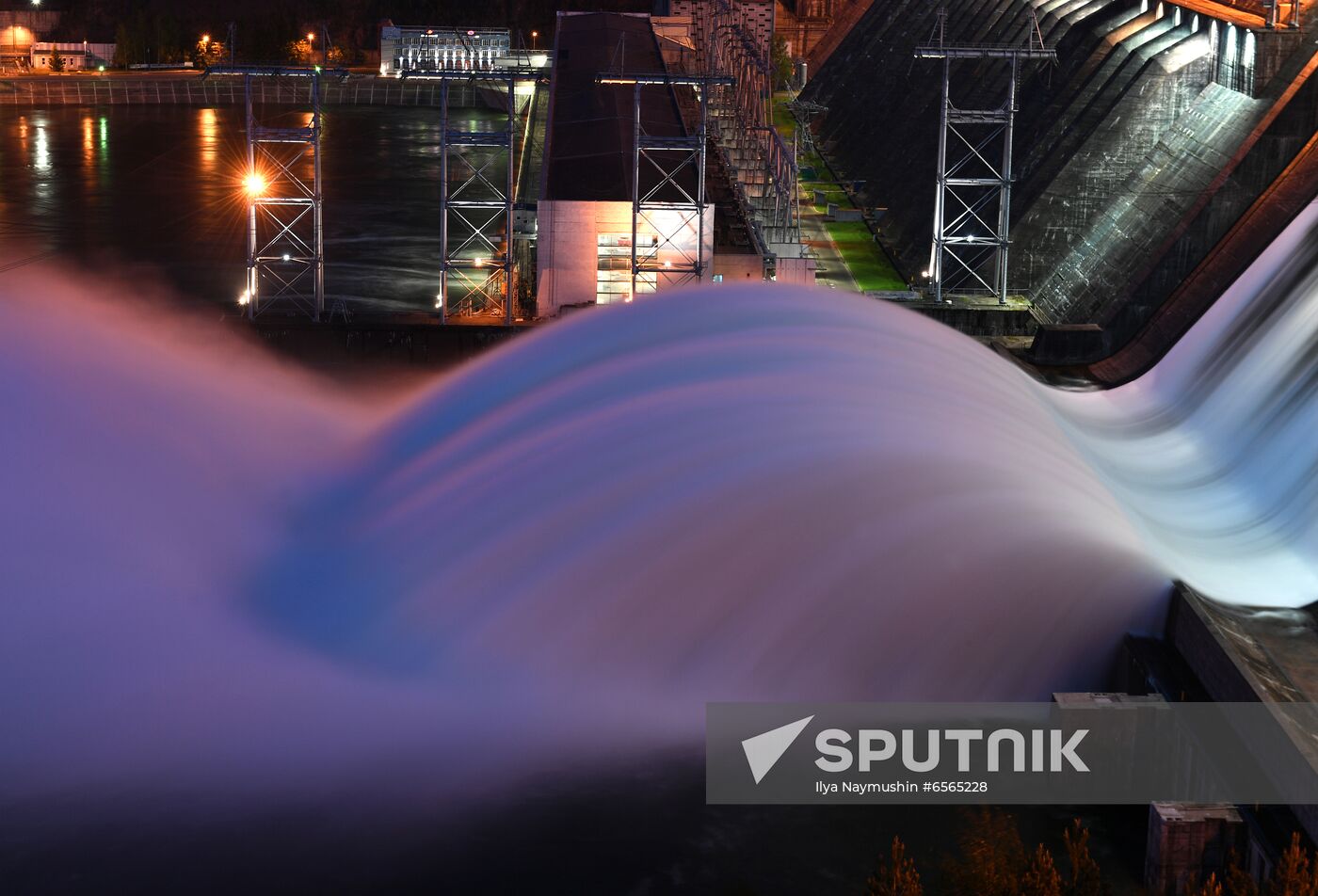 Russia Hydroelectric Station Water Discharge