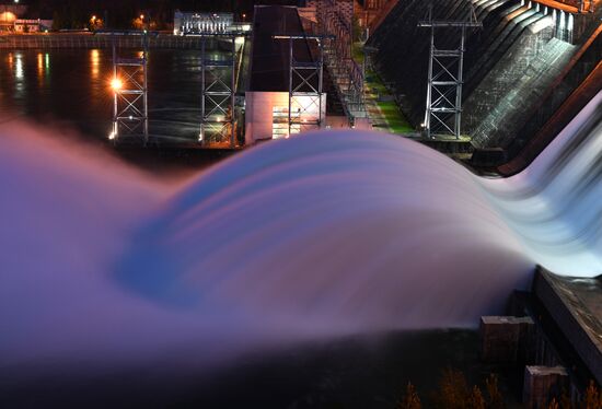 Russia Hydroelectric Station Water Discharge 