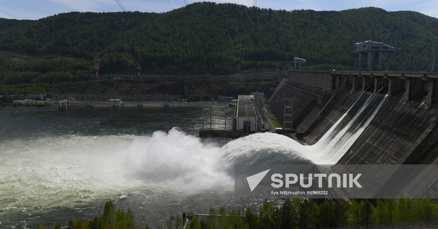 Russia Hydroelectric Station Water Discharge