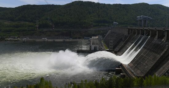 Russia Hydroelectric Station Water Discharge 